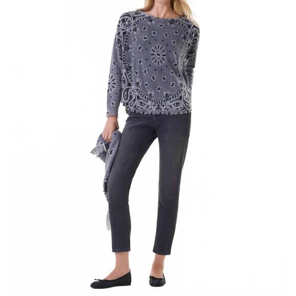 NEW KUJTEN mela bandana bico sweater in flannel gray - Picture 2 of 4